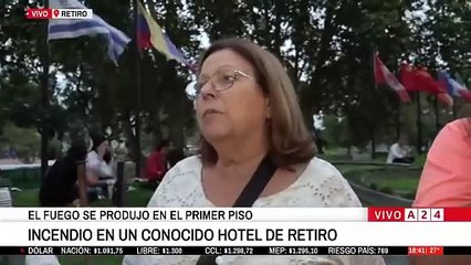 A24.com - 🔴INCENDIO EN UN RECONOCIDO HOTEL DE RETIRO： EL FUEGO SE PRODUJO EN UN...