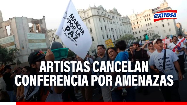 No queremos morir : Artistas cancelan conferencia de marcha por la paz tras recibir amenazas