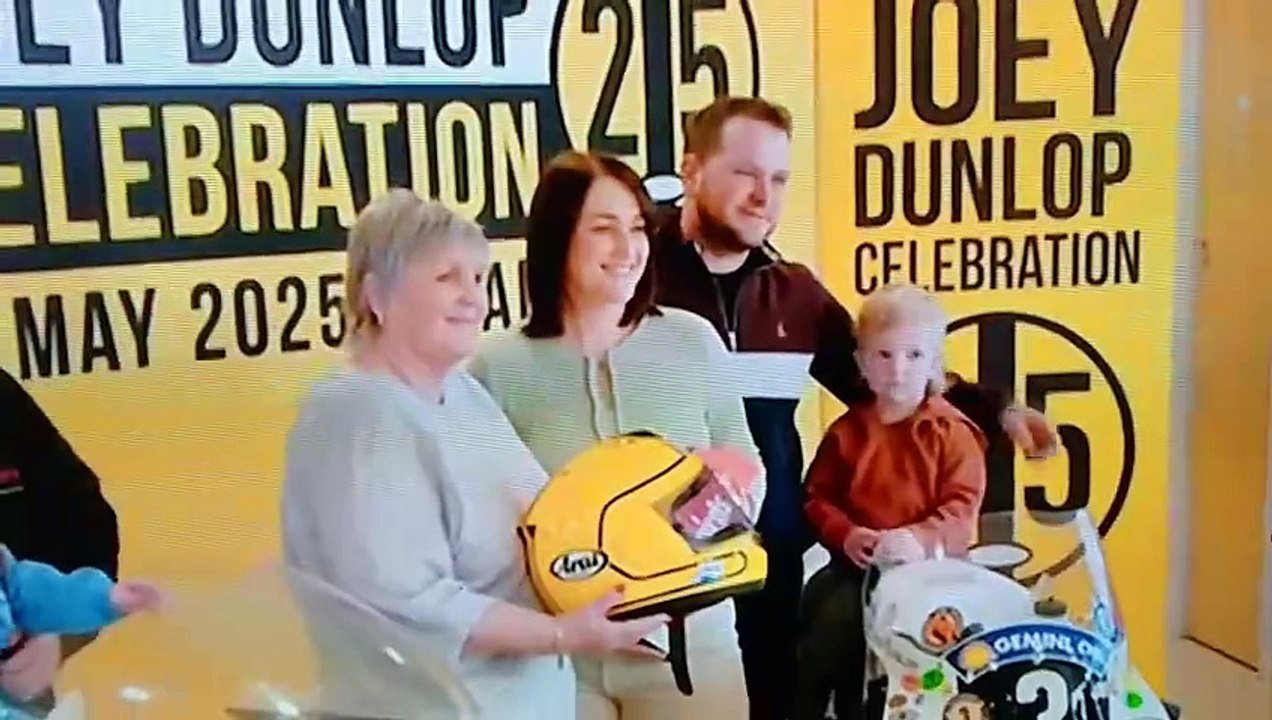 VID20250327184924 Gary Dunlop announces that on the 24th May 2025 three generations of the Dunlop Family will celebrate the Life of the Late Great Joey Dunlop in Ballymoney.