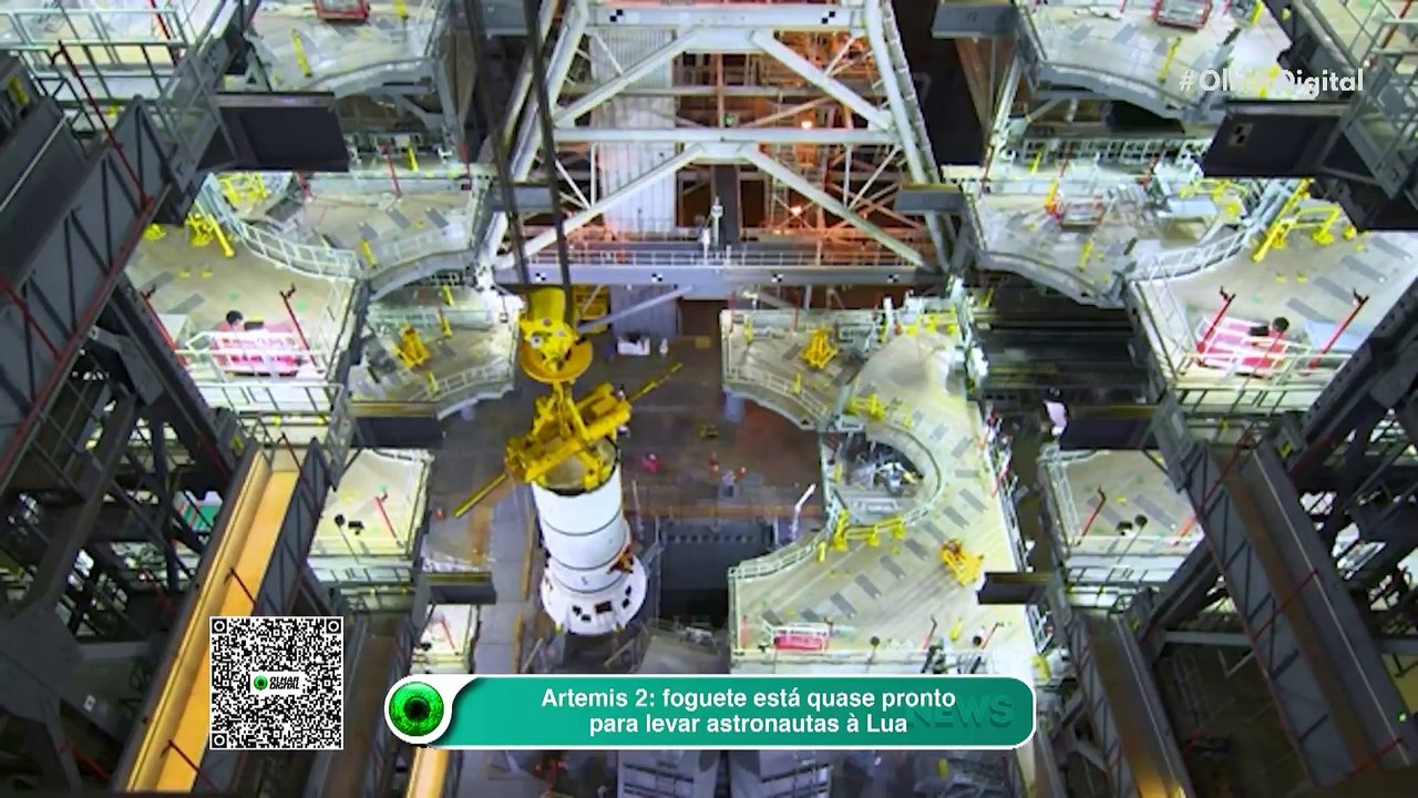 Artemis 2: foguete está quase pronto para levar astronautas à Lua
