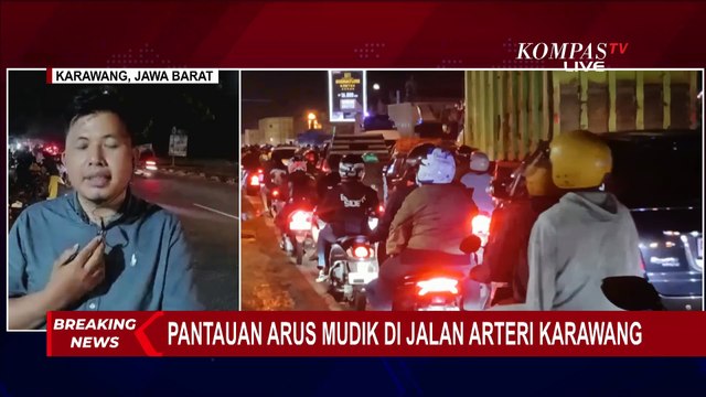 [FULL] Arus Mudik di Jalur Arteri Karawang Padat di 28 Maret, Polisi Siapkan Rekayasa Lalu Lintas