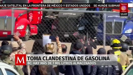 Ejército desmantela centro de distribución de gasolina clandestina en Ensenada, Baja California