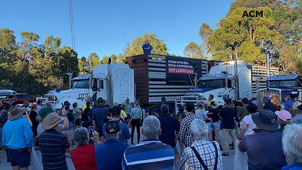 Sheep industry convoy sends clear message to Canberra