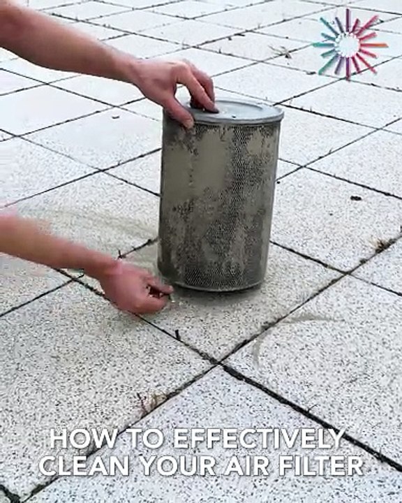 Best way to clean your air filter! 😅💯