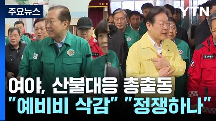 산불 대응에 여야 총출동..."민주, 예비비 삭감" vs "정쟁하나" / YTN