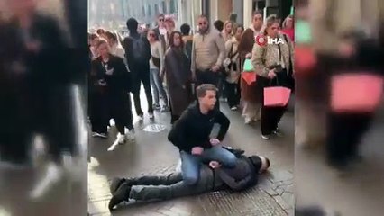 Bıçaklı saldırganın yakalanma anı