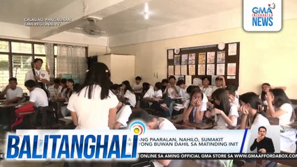 Halos 100 estudyante sa isang paaralan, nahilo sumakit ang ulo at nahimatay ngayong buwan dahil sa matinding init | Balitanghali