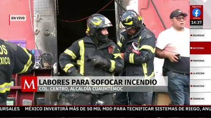 Se produjo un incendio en una tienda de electrónica en la Cuauhtémoc; no se registran heridos