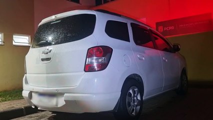 BPFron aborda Spin e apreende drogas com casal na BR-277