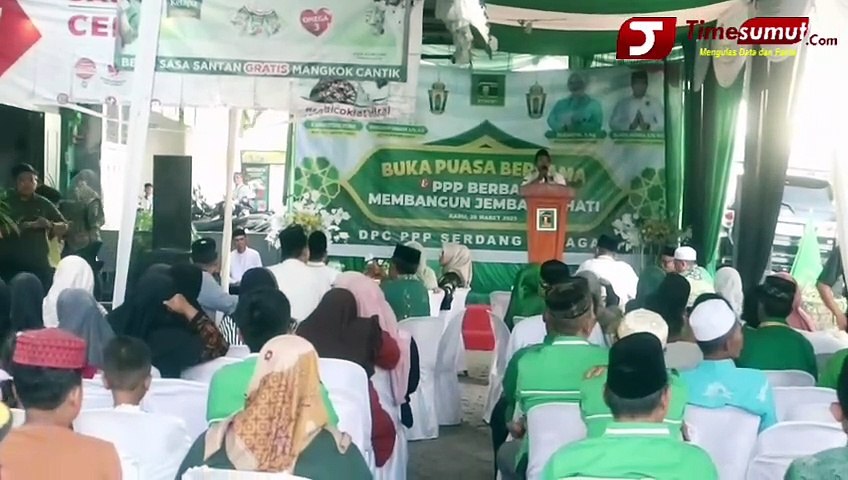 DPC PPP SERDANG BEDAGAI BUKA PUASA BERSAMA DAN BERI SANTUNAN KEPADA KAUM DUAFA DAN ANAK YATIM