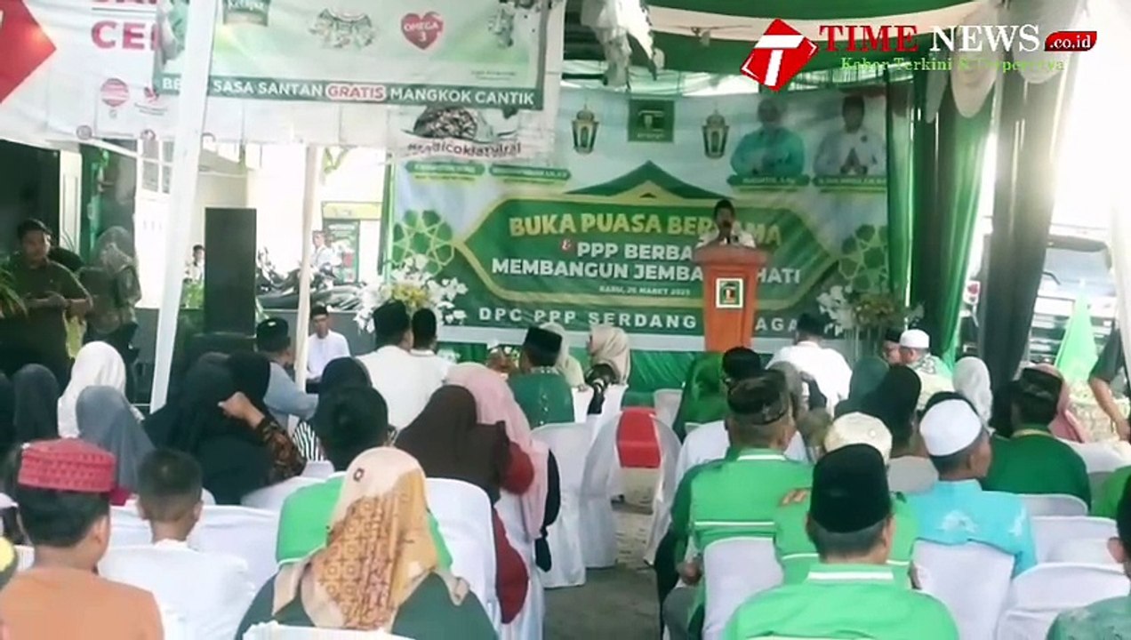 DPC PPP SERDANG BEDAGAI BUKA PUASA BERSAMA DAN BERI SANTUNAN KEPADA KAUM DUAFA DAN ANAK YATIM