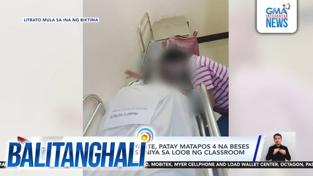 14-anyos na estudyante, patay matapos 4 na beses saksakin ng kaklase niya sa loob ng classroom | Balitanghali