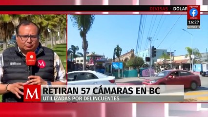 En una operación de seguridad en Baja California, retiran 57 cámaras ilícitas