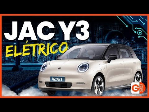 JAC LANÇA O NOVO CARRO ELÉTRICO MAIS BARATO DO BRASIL: CONHEÇA O JAC Y3 E SEUS DETALHES