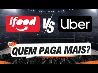 QUAL APLICATIVO PAGA MAIS POR HORAS DE TRABALHO? VEJA A COMPARAÇÃO ENTRE IFOOD E UBER!