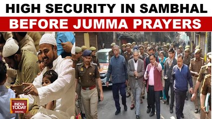 Tight security in Sambhal for last Friday prayers before Eid