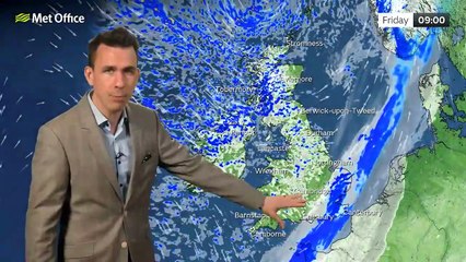 Met Office Friday morning forecast 28/03/2025