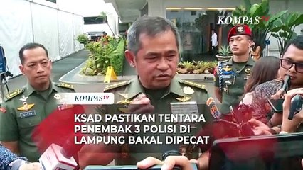 KSAD Bicara soal Pemecatan Pelaku Penembakan 3 Polisi di Lampung