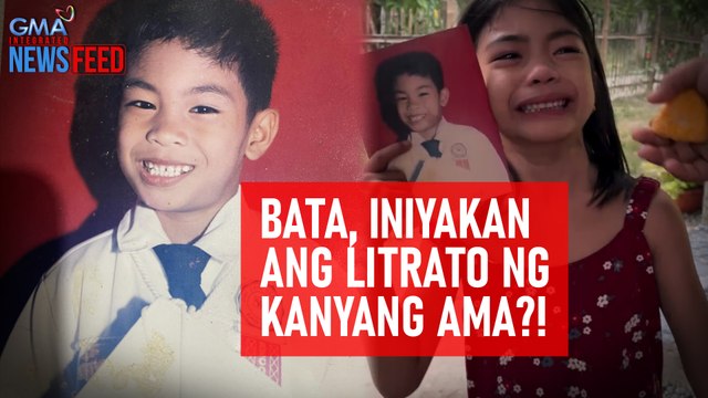 Bata, iniyakan ang litrato ng kanyang ama?! | GMA Integrated Newsfeed