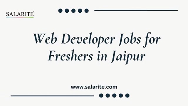 Web Developer Jobs for Freshers in Jaipur