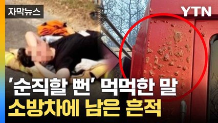 [자막뉴스] 산불에 '순직할 뻔'...동료 말에 '먹먹'  / YTN