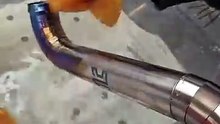 Gr5 Titanium exhaust pipe.