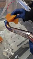 Gr5 Titanium exhaust pipe.