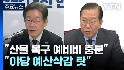 "산불 복구 예비비 충분"..."야당 예산 삭감에 대응 난항" / YTN