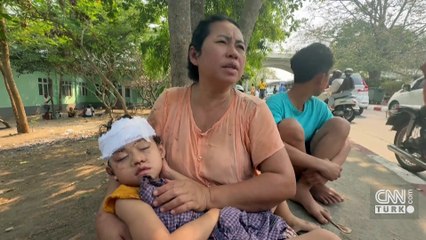 SON DAKİKA... Myanmar'daki depremden ilk görüntüler!