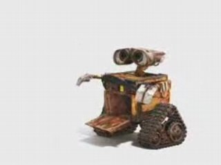 WALL-E y unos auriculares