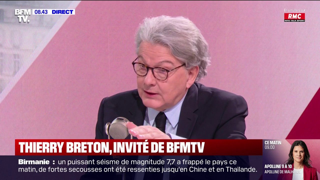 Défense: "Il va falloir payer ces investissements", affirme Thierry Breton, ancien commissaire européen au marché intérieur