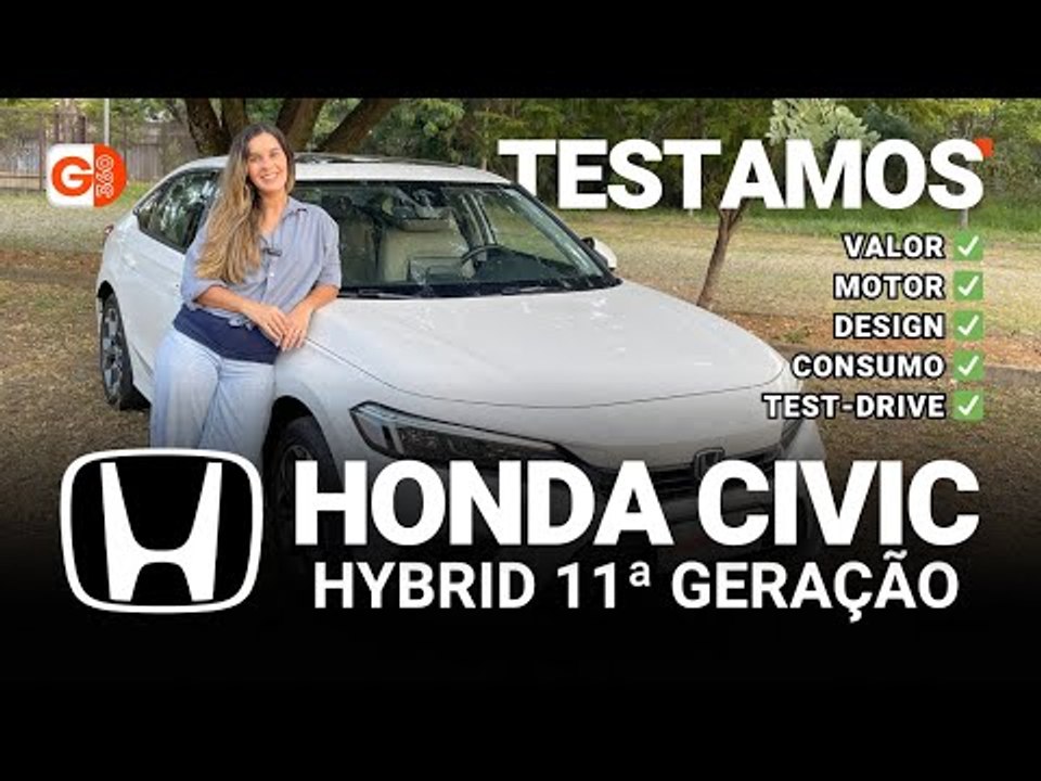 TESTAMOS O HONDA CIVIC HYBRID DE 11ª GERAÇÃO: VALE A PENA? VALOR, MOTOR, DESIGN, CONSUMO E POTÊNCIA