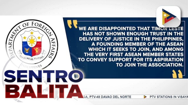 DFA, dismayado sa pagtanggi ng Timor-Leste sa hiling na extradition kay dating Rep. Teves