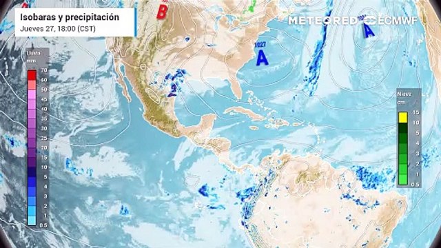 Frente frío con su masa de aire llegan al Noroeste de México: generan fuertes vientos, lluvias, niebla costera y enfriamiento matinal
