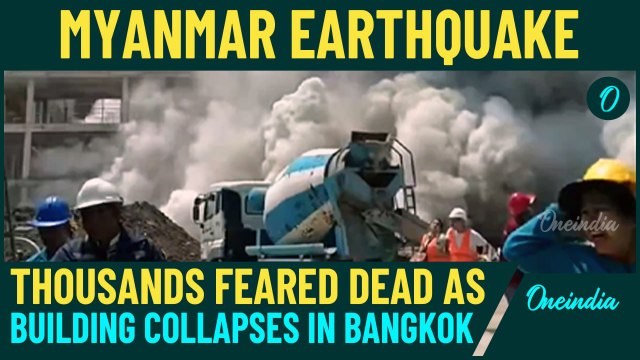 Myanmar Earthquake FIRST SHOCKING Video Ou: Building Sways and Collapses, Many Trapped