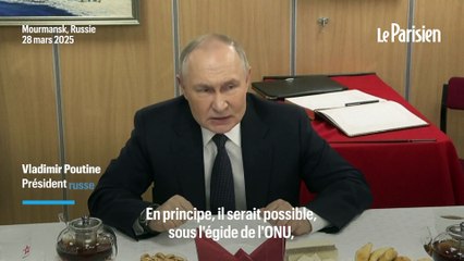 Poutine évoque l’idée d’une « administration transitoire » en Ukraine, sous l’égide de l’ONU