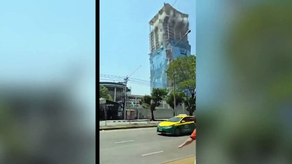 Un edificio en construcción en Bangkok se derrumba tras el terremoto de Birmania (Myanmar)
