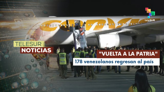 Migrantes venezolanos retornan al país proveniente de EE.UU.