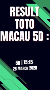 LIVE DRAW TOTO MACAU 5D JAM 15.15 HARI INI 28 MARET 2025 | RESULT TOTO MACAU | LIVE TOTO MACAU | LIVE DRAW MACAU | LIVE MACAU