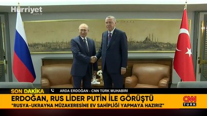 Cumhurbaşkanı Erdoğan, Rusya Devlet Başkanı Putin ile görüştü
