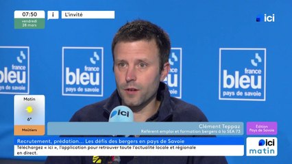 Clément Teppaz, référent emploi et formation des bergers à la Société d'économie alpestre de la Savoie