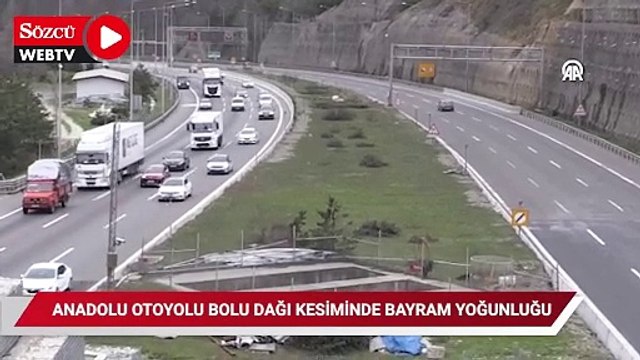 Anadolu Otoyolu'nun Bolu Dağı kesiminde bayram tatili hareketliliği kısmen başladı