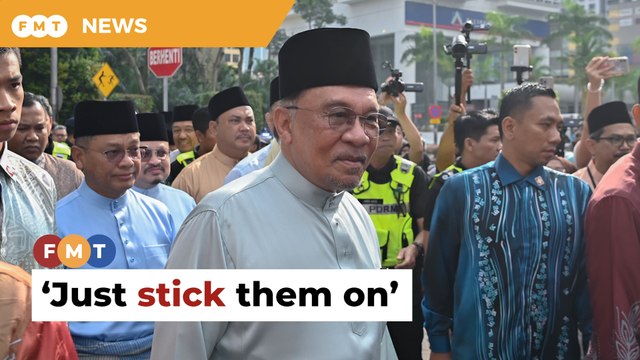 Just stick it on, says Anwar on Jalur Gemilang badge ruling