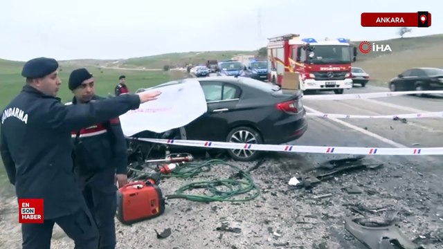 Ankara'da hatalı sollama sonucu gerçekleşen trafik kazası