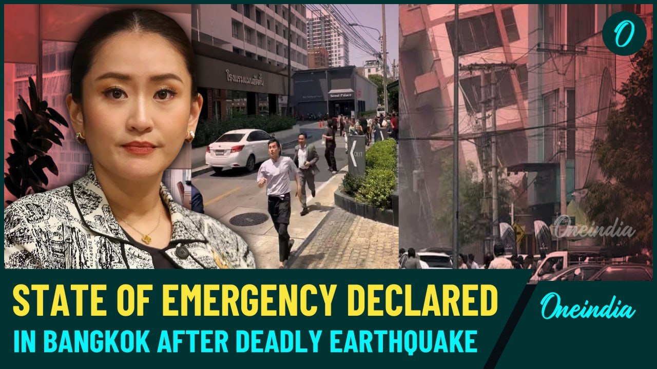 Myanmar-Thailand Earthquake! Buildings Crumble One by One| Bangkok Declares Emergency