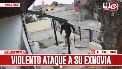 Tremendo video: intentó matarla a golpes y quedó grabado en video
