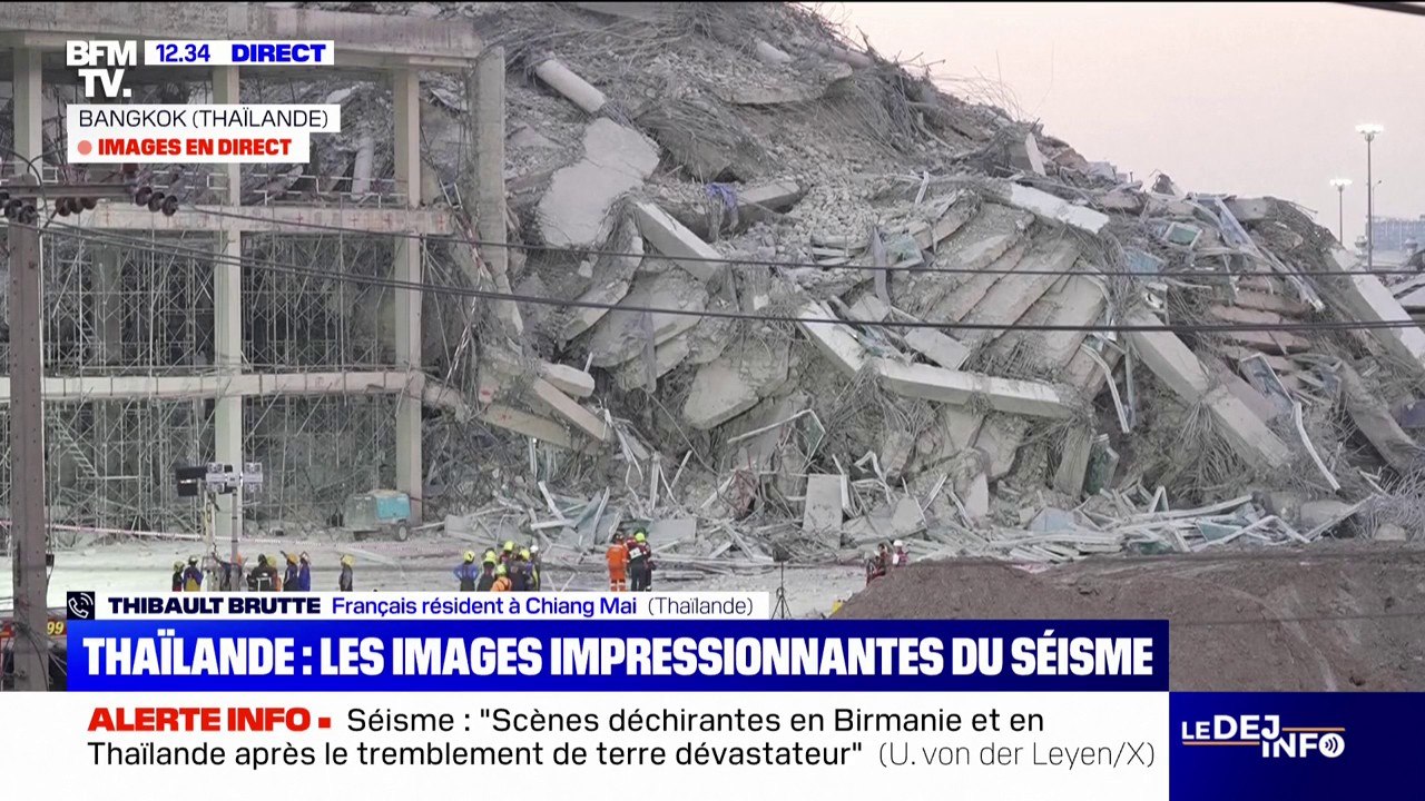 Séisme en Thaïlande: "Vous êtes tellement paniqué que vous ne savez pas trop quoi faire", raconte ce Français résident à Chiang Mai
