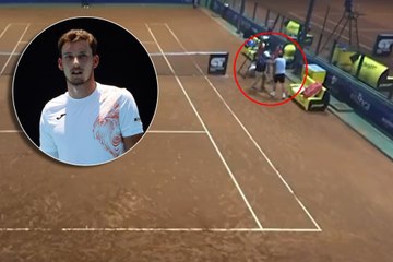 Enfado histórico de Pablo Carreño con el juez de silla: llega incluso a empujarle