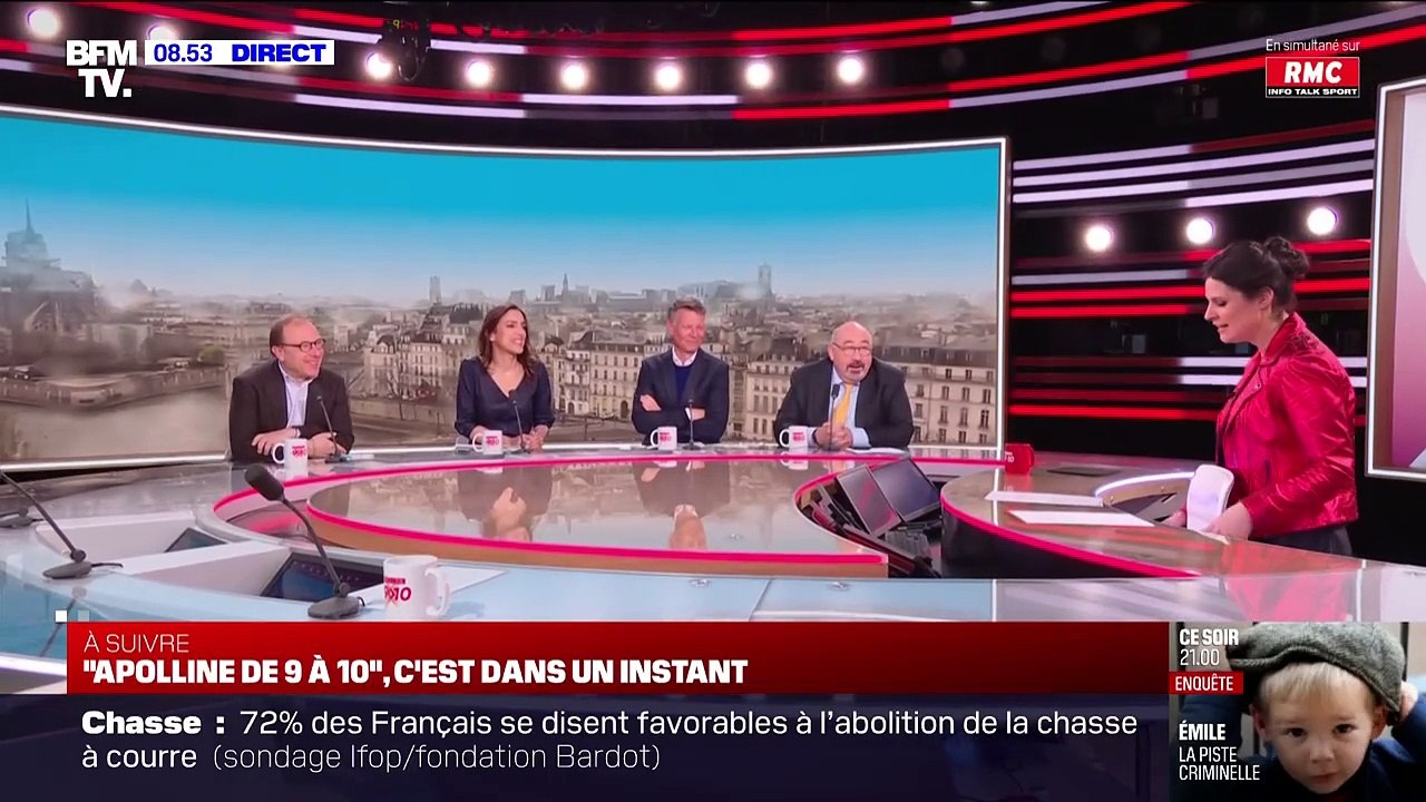 Apolline de Malherbe dans son émission "Apolline de 9 à 10", sur BFMTV