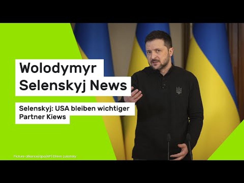 Wolodymyr Selenskyj News: Selenskyj: USA bleiben wichtiger Partner Kiews